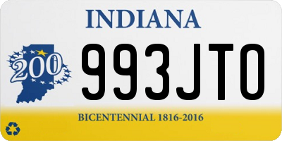 IN license plate 993JTO