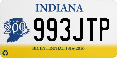 IN license plate 993JTP