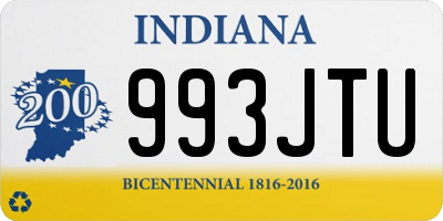 IN license plate 993JTU