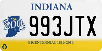 IN license plate 993JTX