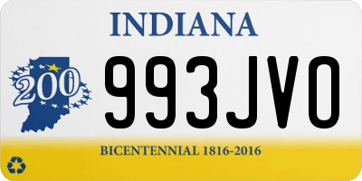 IN license plate 993JVO