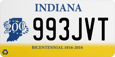 IN license plate 993JVT