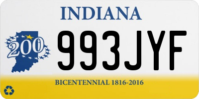 IN license plate 993JYF