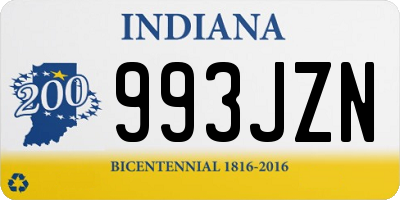 IN license plate 993JZN