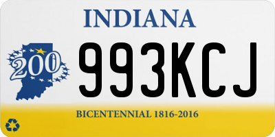 IN license plate 993KCJ