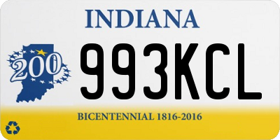 IN license plate 993KCL