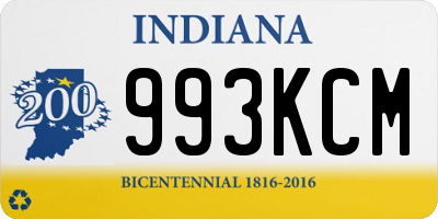 IN license plate 993KCM