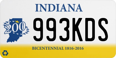 IN license plate 993KDS