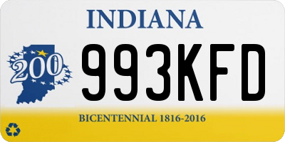 IN license plate 993KFD