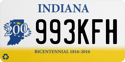 IN license plate 993KFH