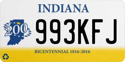 IN license plate 993KFJ