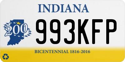 IN license plate 993KFP