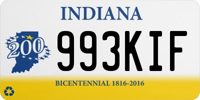 IN license plate 993KIF