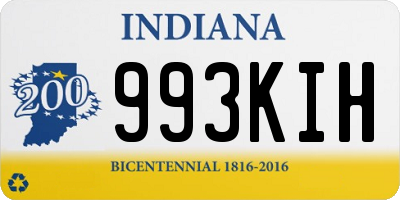 IN license plate 993KIH