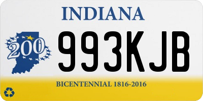 IN license plate 993KJB