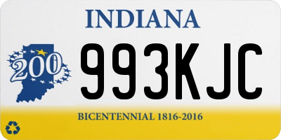 IN license plate 993KJC