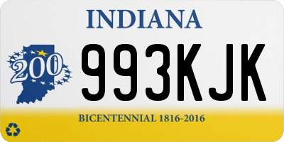 IN license plate 993KJK