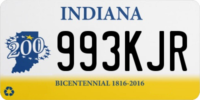 IN license plate 993KJR