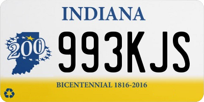 IN license plate 993KJS