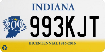 IN license plate 993KJT