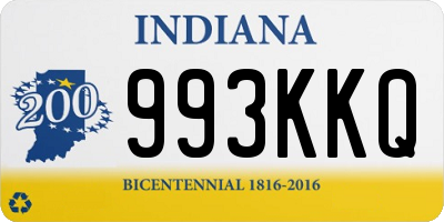 IN license plate 993KKQ