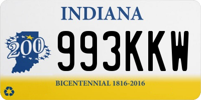 IN license plate 993KKW