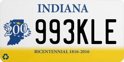 IN license plate 993KLE