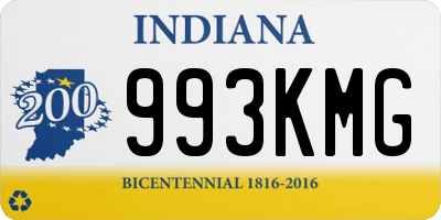 IN license plate 993KMG