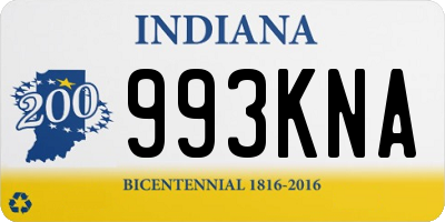 IN license plate 993KNA