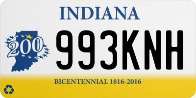IN license plate 993KNH