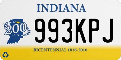 IN license plate 993KPJ