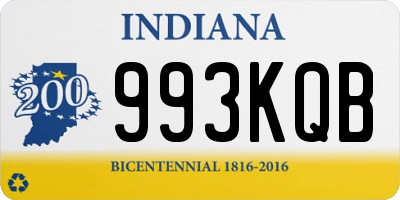 IN license plate 993KQB