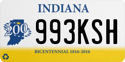 IN license plate 993KSH