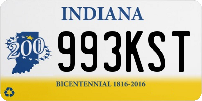 IN license plate 993KST