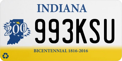 IN license plate 993KSU