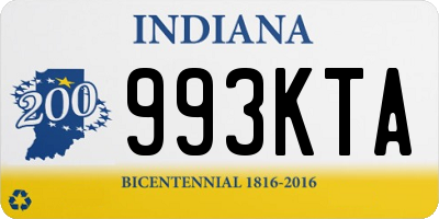 IN license plate 993KTA