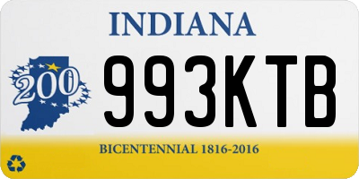 IN license plate 993KTB