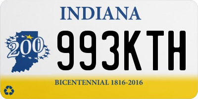 IN license plate 993KTH