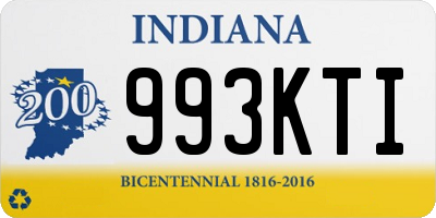 IN license plate 993KTI