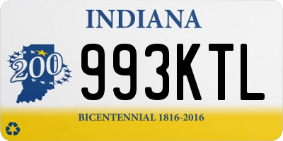 IN license plate 993KTL