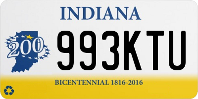 IN license plate 993KTU