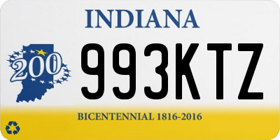 IN license plate 993KTZ