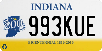 IN license plate 993KUE