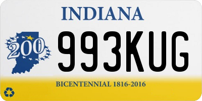 IN license plate 993KUG