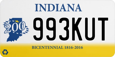 IN license plate 993KUT