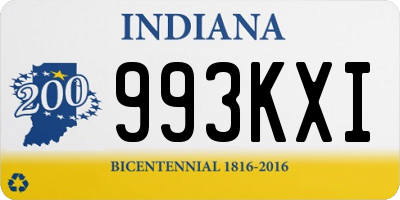 IN license plate 993KXI