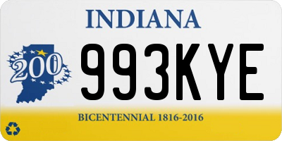 IN license plate 993KYE