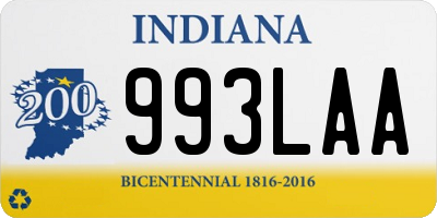 IN license plate 993LAA