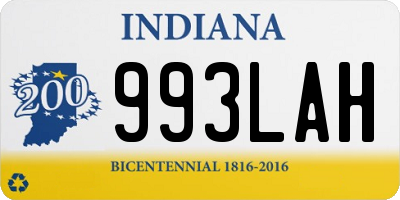 IN license plate 993LAH