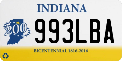 IN license plate 993LBA